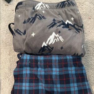 Sonoma Gray and Blue Patterned Sweatpants & Joggers